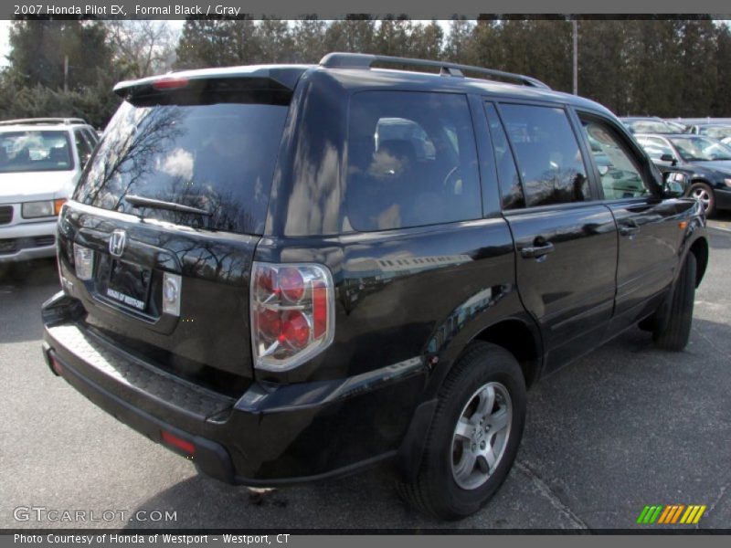 Formal Black / Gray 2007 Honda Pilot EX