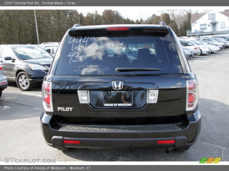 Formal Black / Gray 2007 Honda Pilot EX