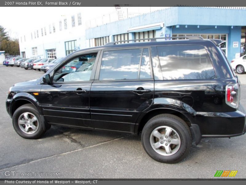 Formal Black / Gray 2007 Honda Pilot EX