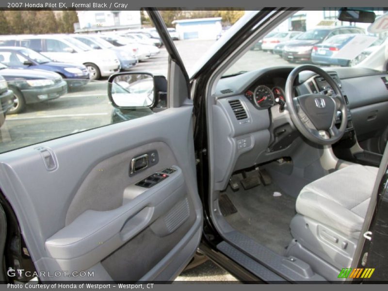 Formal Black / Gray 2007 Honda Pilot EX
