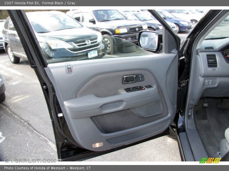 Formal Black / Gray 2007 Honda Pilot EX