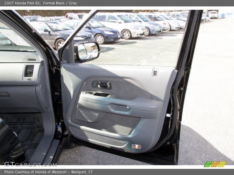 Formal Black / Gray 2007 Honda Pilot EX