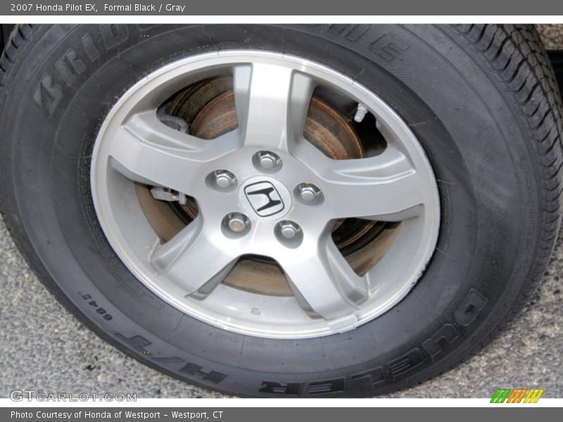 Formal Black / Gray 2007 Honda Pilot EX