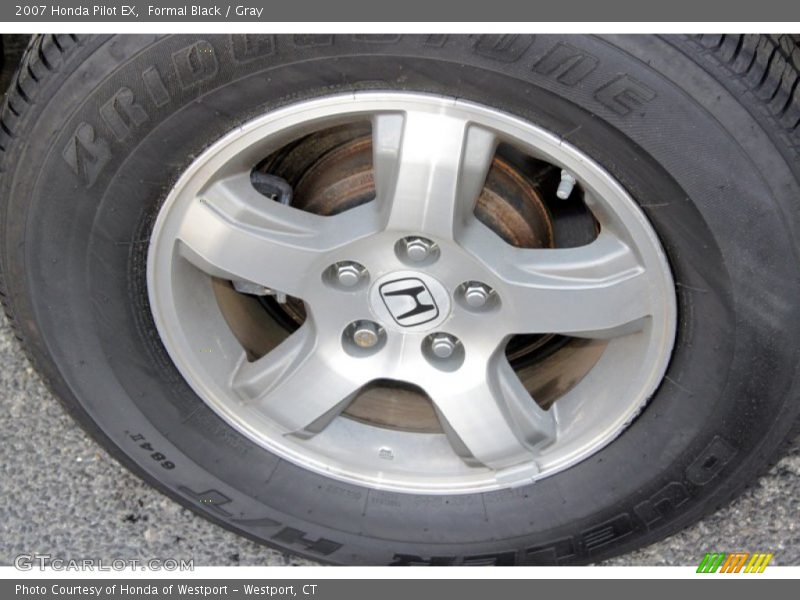 Formal Black / Gray 2007 Honda Pilot EX