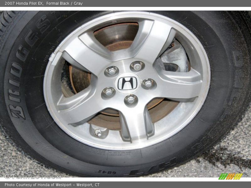 Formal Black / Gray 2007 Honda Pilot EX