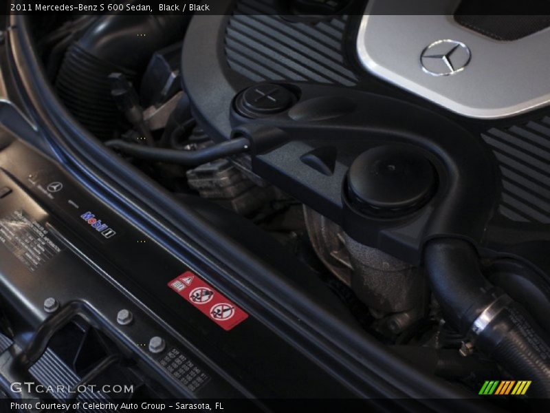 Black / Black 2011 Mercedes-Benz S 600 Sedan