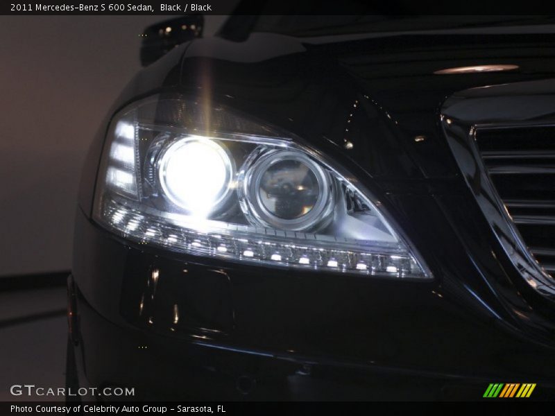 Black / Black 2011 Mercedes-Benz S 600 Sedan