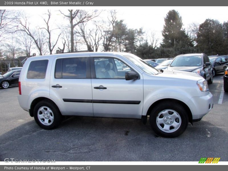 Billet Silver Metallic / Gray 2009 Honda Pilot LX 4WD