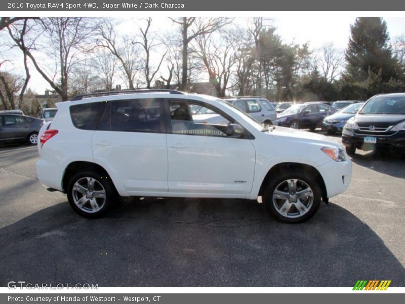 Super White / Dark Charcoal 2010 Toyota RAV4 Sport 4WD
