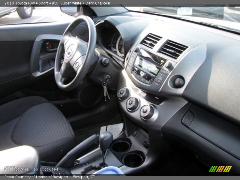 Super White / Dark Charcoal 2010 Toyota RAV4 Sport 4WD