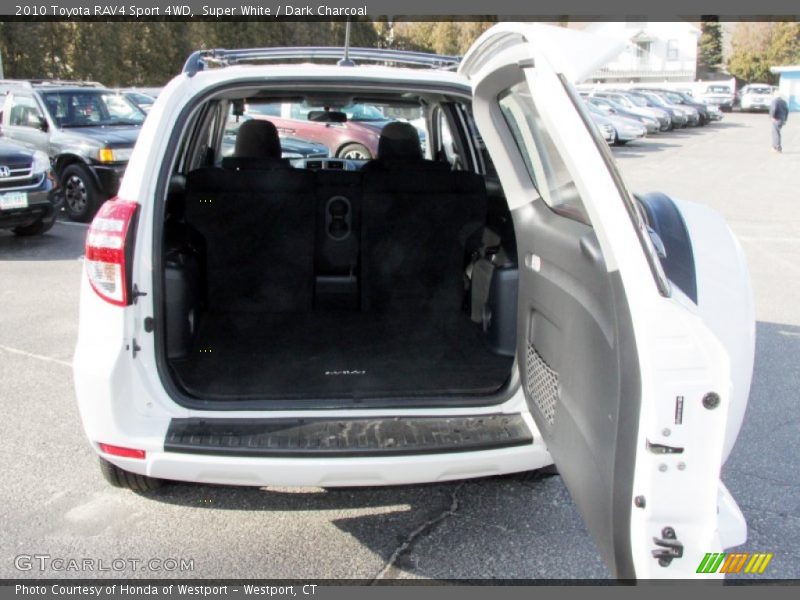 Super White / Dark Charcoal 2010 Toyota RAV4 Sport 4WD