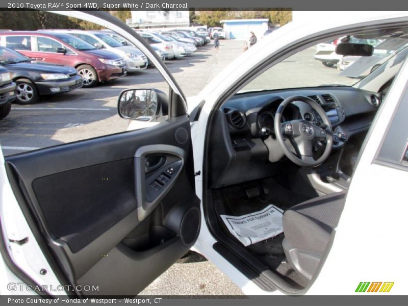 Super White / Dark Charcoal 2010 Toyota RAV4 Sport 4WD