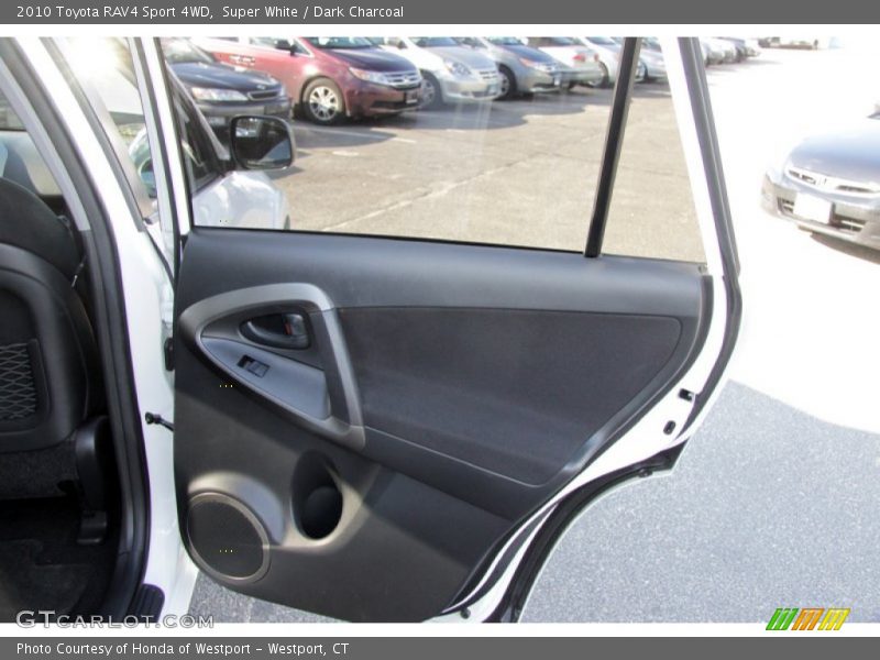 Super White / Dark Charcoal 2010 Toyota RAV4 Sport 4WD