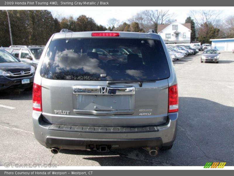Sterling Gray Metallic / Black 2009 Honda Pilot Touring 4WD