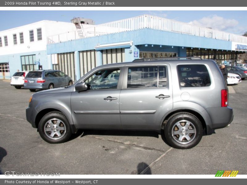 Sterling Gray Metallic / Black 2009 Honda Pilot Touring 4WD