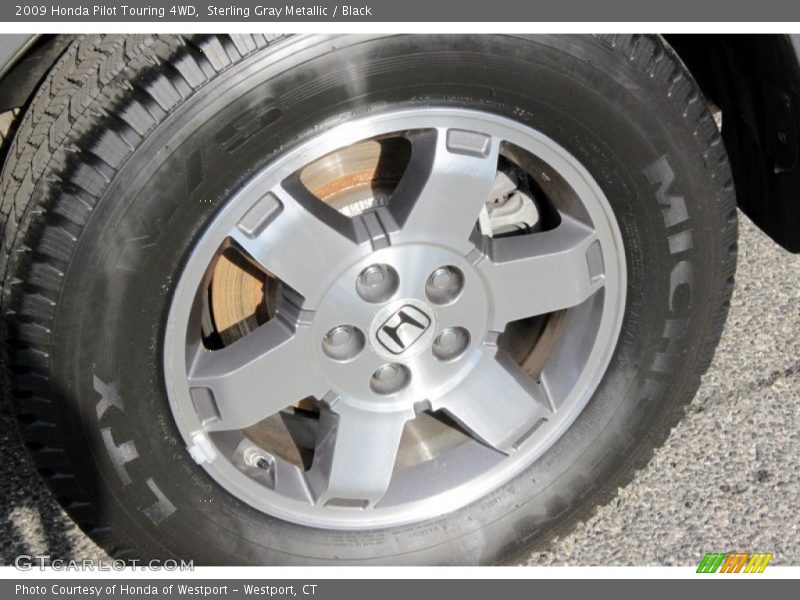 Sterling Gray Metallic / Black 2009 Honda Pilot Touring 4WD