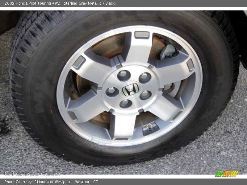 Sterling Gray Metallic / Black 2009 Honda Pilot Touring 4WD