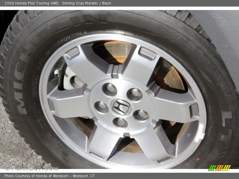 Sterling Gray Metallic / Black 2009 Honda Pilot Touring 4WD