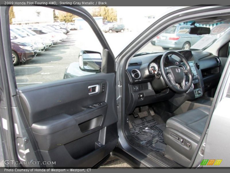 Sterling Gray Metallic / Black 2009 Honda Pilot Touring 4WD
