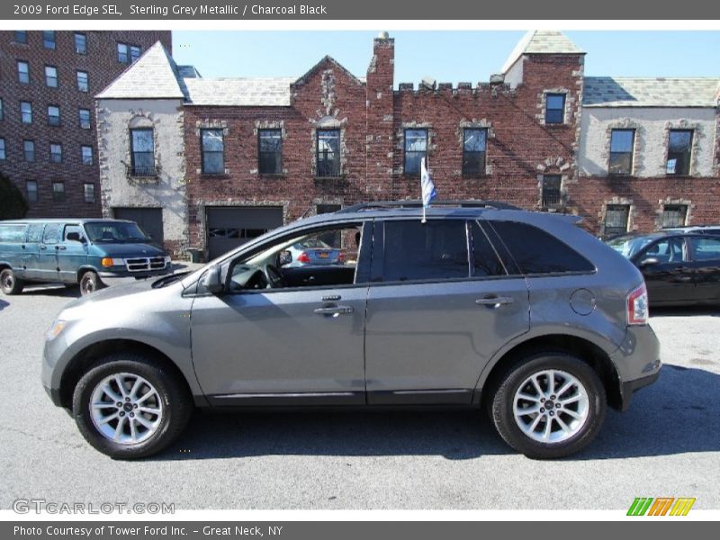 Sterling Grey Metallic / Charcoal Black 2009 Ford Edge SEL