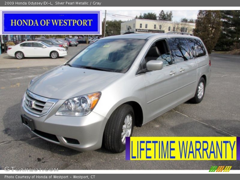 Silver Pearl Metallic / Gray 2009 Honda Odyssey EX-L