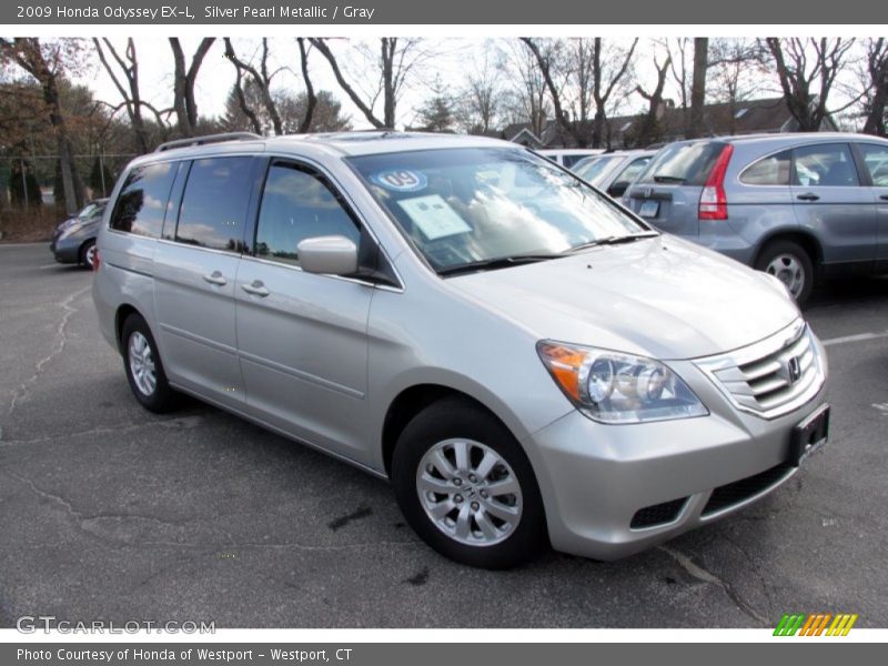 Silver Pearl Metallic / Gray 2009 Honda Odyssey EX-L