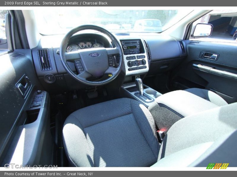 Sterling Grey Metallic / Charcoal Black 2009 Ford Edge SEL