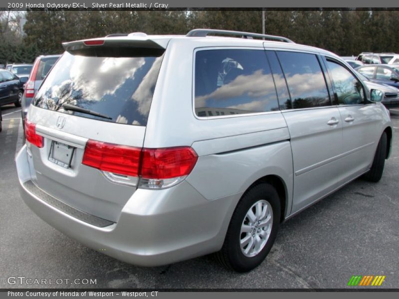 Silver Pearl Metallic / Gray 2009 Honda Odyssey EX-L