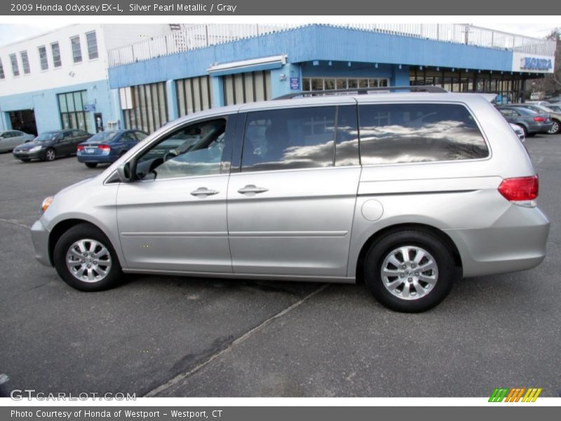 Silver Pearl Metallic / Gray 2009 Honda Odyssey EX-L