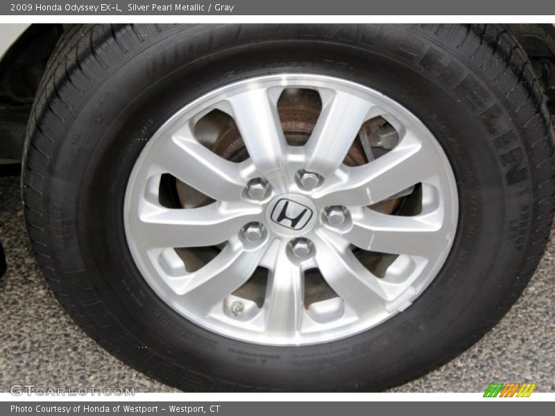 Silver Pearl Metallic / Gray 2009 Honda Odyssey EX-L