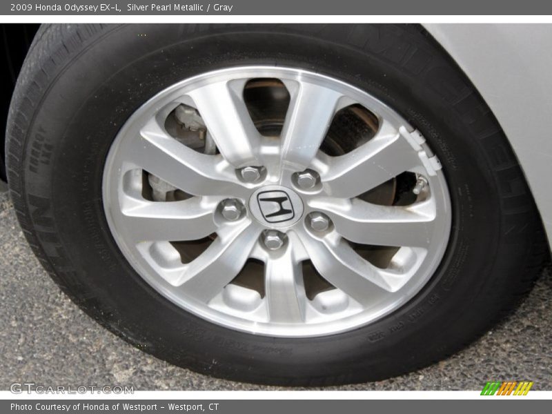 Silver Pearl Metallic / Gray 2009 Honda Odyssey EX-L