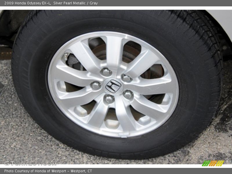 Silver Pearl Metallic / Gray 2009 Honda Odyssey EX-L