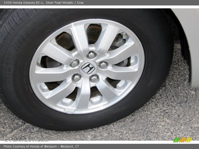 Silver Pearl Metallic / Gray 2009 Honda Odyssey EX-L