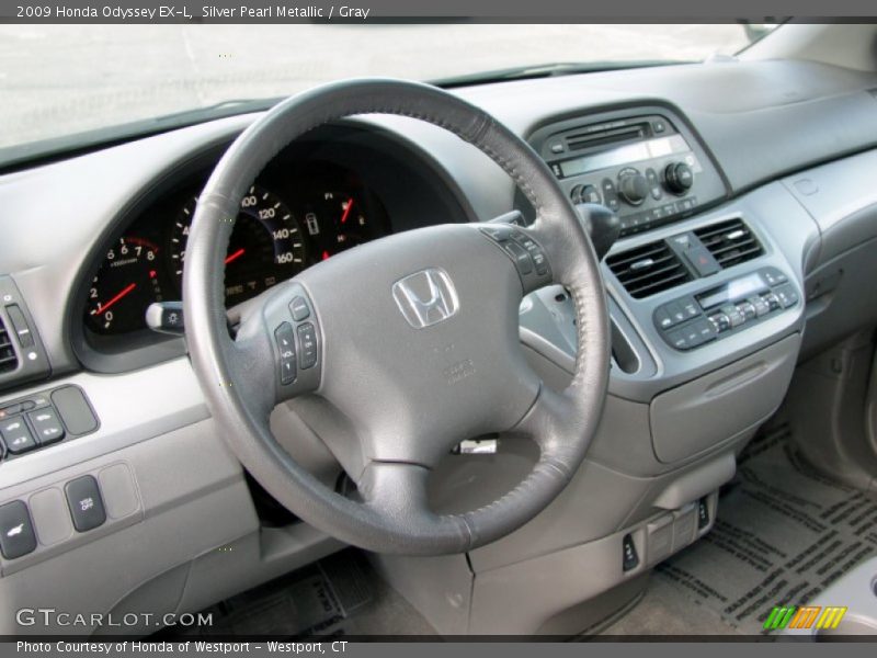 Silver Pearl Metallic / Gray 2009 Honda Odyssey EX-L