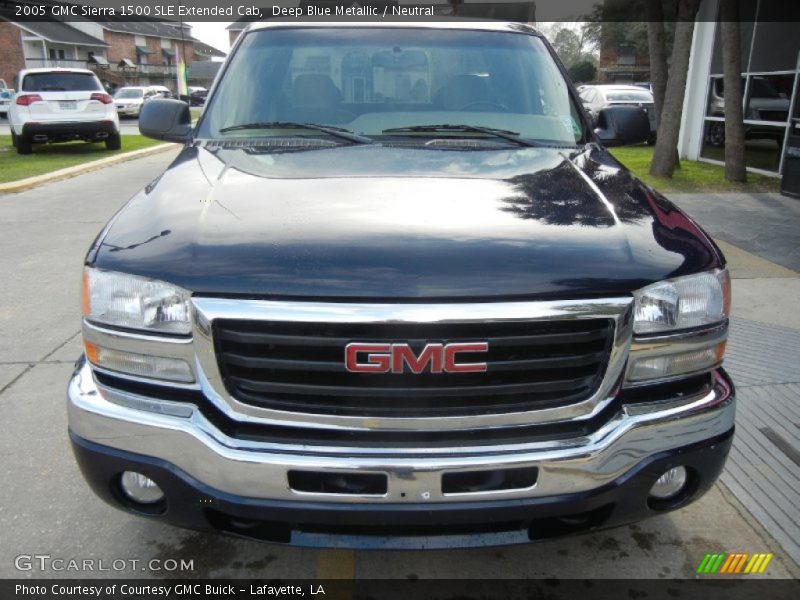 Deep Blue Metallic / Neutral 2005 GMC Sierra 1500 SLE Extended Cab
