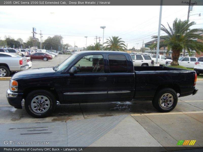 Deep Blue Metallic / Neutral 2005 GMC Sierra 1500 SLE Extended Cab