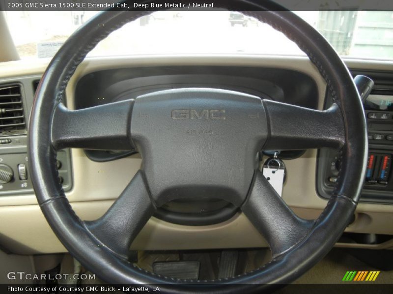 Deep Blue Metallic / Neutral 2005 GMC Sierra 1500 SLE Extended Cab