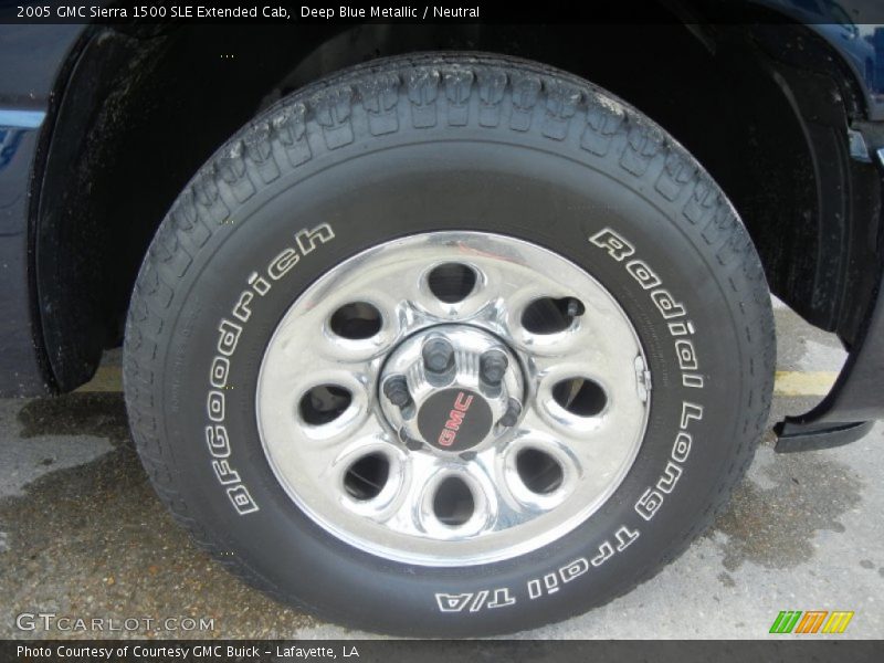 Deep Blue Metallic / Neutral 2005 GMC Sierra 1500 SLE Extended Cab