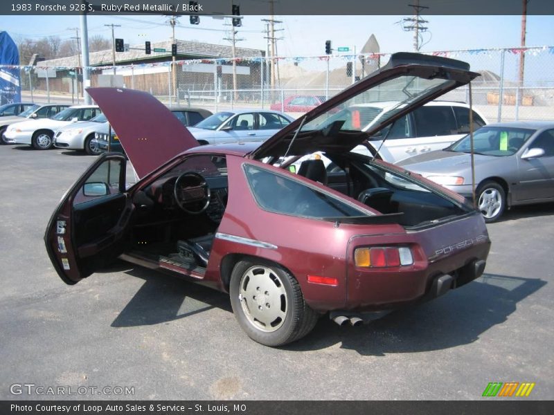 Ruby Red Metallic / Black 1983 Porsche 928 S