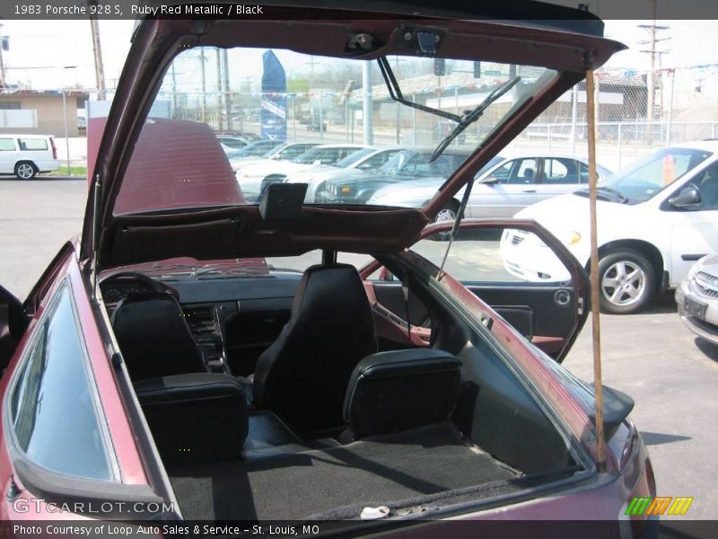 Ruby Red Metallic / Black 1983 Porsche 928 S