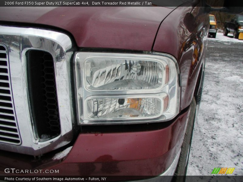 Dark Toreador Red Metallic / Tan 2006 Ford F350 Super Duty XLT SuperCab 4x4