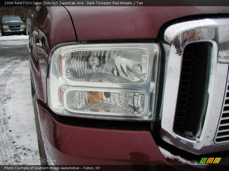 Dark Toreador Red Metallic / Tan 2006 Ford F350 Super Duty XLT SuperCab 4x4