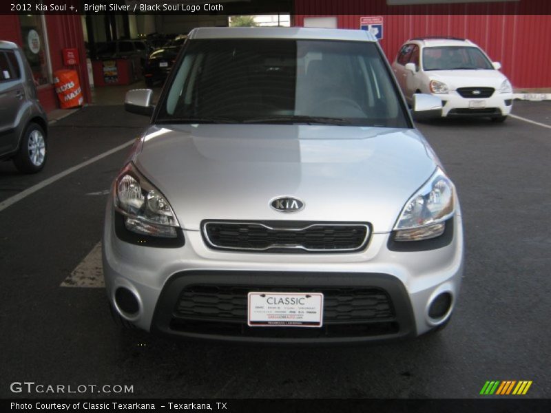 Bright Silver / Black Soul Logo Cloth 2012 Kia Soul +