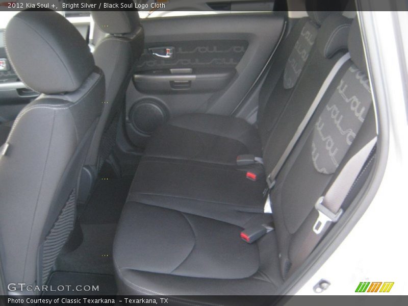 Bright Silver / Black Soul Logo Cloth 2012 Kia Soul +