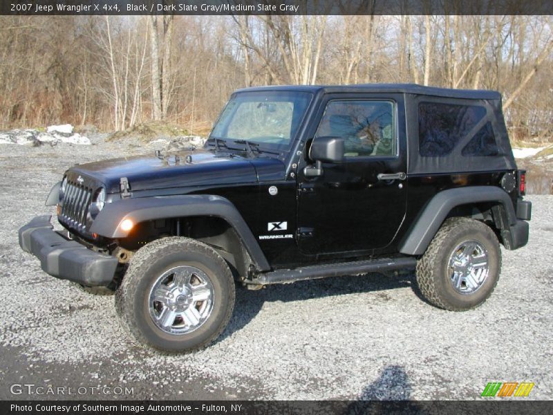 Black / Dark Slate Gray/Medium Slate Gray 2007 Jeep Wrangler X 4x4