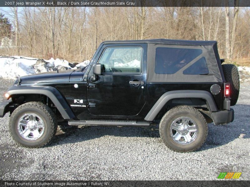 Black / Dark Slate Gray/Medium Slate Gray 2007 Jeep Wrangler X 4x4