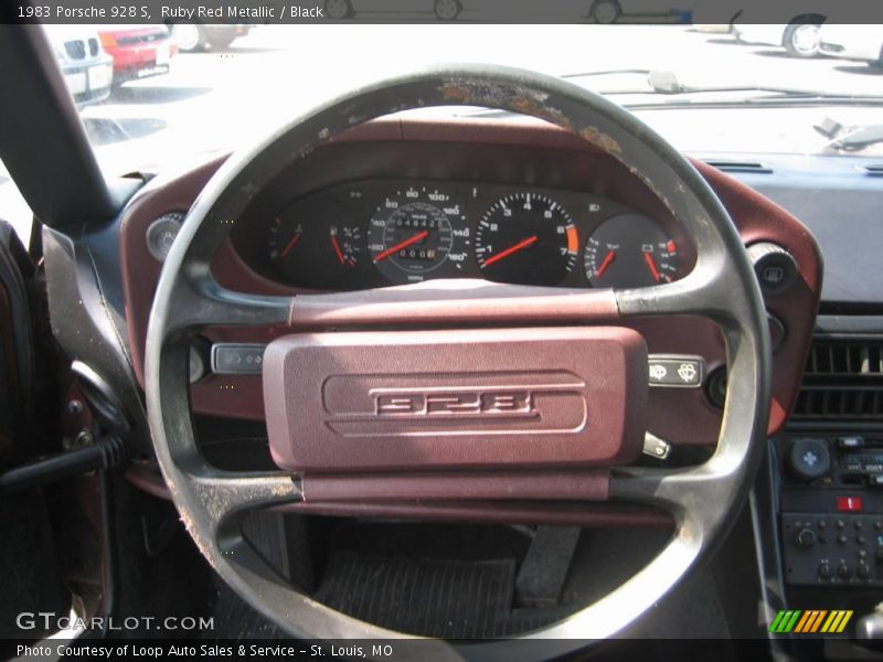 Ruby Red Metallic / Black 1983 Porsche 928 S