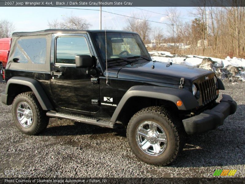 Black / Dark Slate Gray/Medium Slate Gray 2007 Jeep Wrangler X 4x4