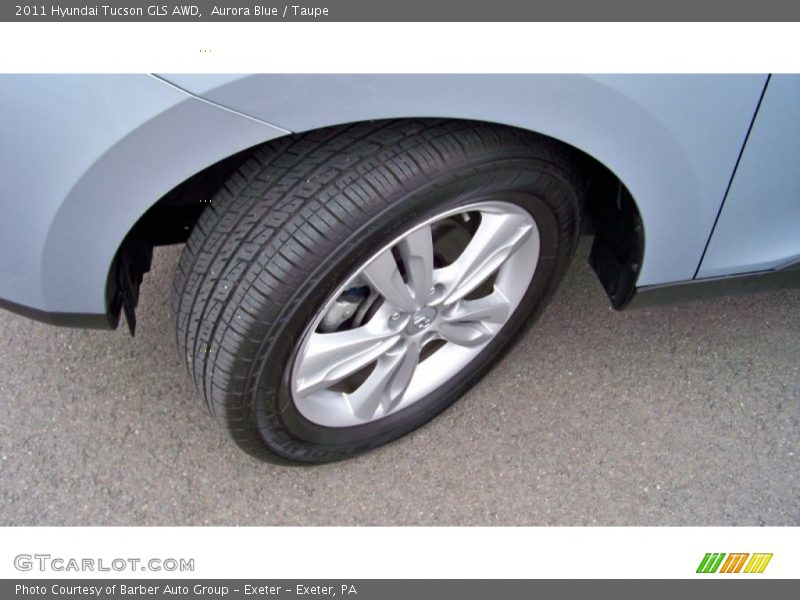 Aurora Blue / Taupe 2011 Hyundai Tucson GLS AWD