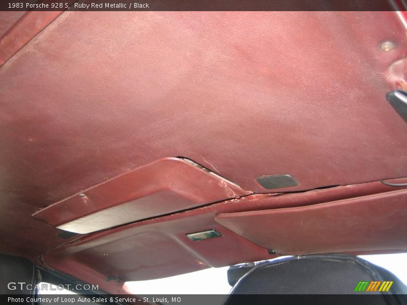 Ruby Red Metallic / Black 1983 Porsche 928 S
